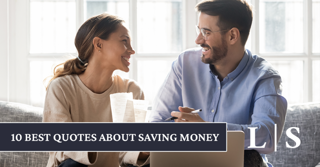 couple talking about saving money "10 quotes about saving money"